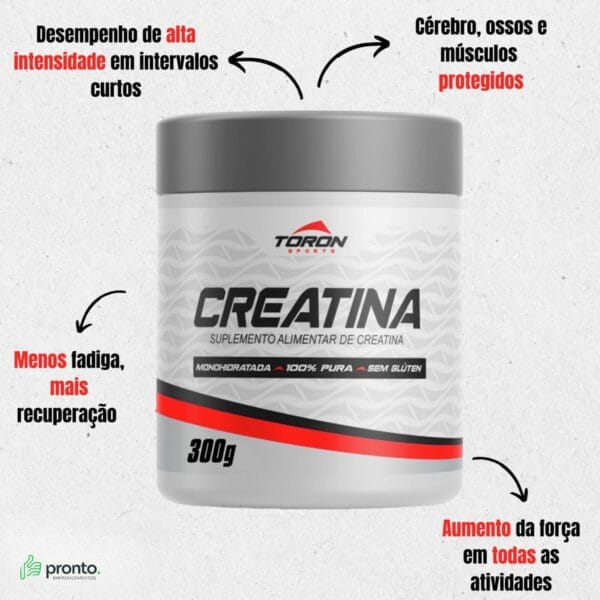Kit 2 Creatina Toron Sports 300g - Image 2